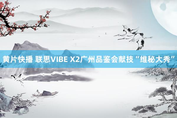 黄片快播 联思VIBE X2广州品鉴会献技“维秘大秀”